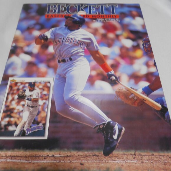 EXCELLENT BECKETT BASEBALL CARD MONTHLY MAGAZINE OCTOBER 1992 GARY SHEFFIELD ⚾ - Picture 9 of 9